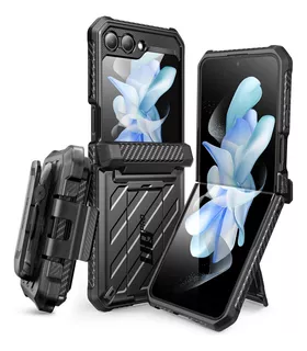 Case Supcase Para Galaxy Z Flip 5 Flip5 Protector 360° Negro