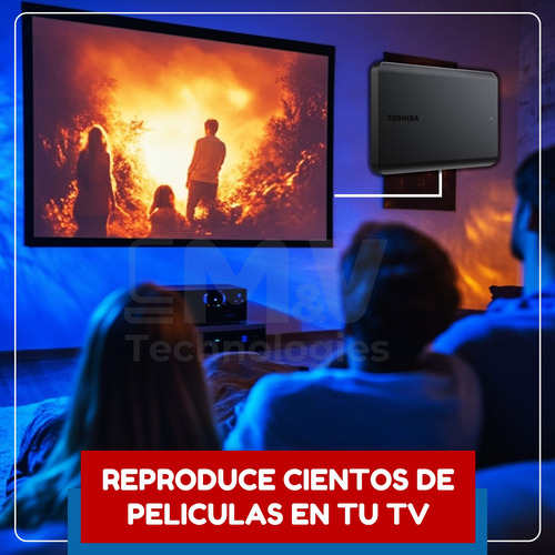 Disco Duro Externo 4tb Toshiba Canvio Basics Usb 3.0 Negro