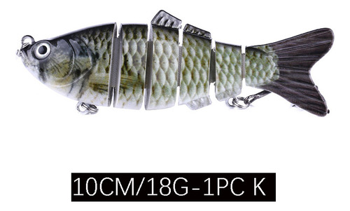 Cebo Multisección, Capa Completa Para Nadar, 10 Cm, 18 G, Pa