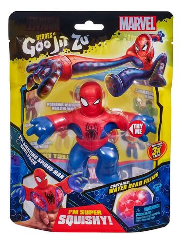 Heroes Of Goo Jit Zu Muñeco Marvel Figura Strech Spiderman