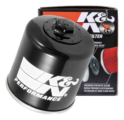 Filtro De Óleo K&n-303 Para Kawasaki Z300, Z650, Z750, Z800