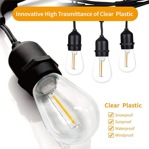 Paquete De 24 Bombillas Led S14 De 3 V De Repuesto, Inastill