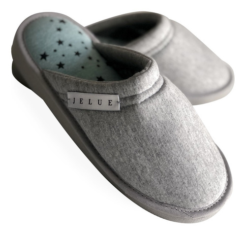 Imagen 2 de 4 de Pantuflas Mujer Misha Jersey Algodon Estrellas Invierno