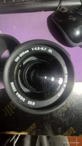 Lente Zoom Sigma 100-300mm Japon Canon Ef Permuto X Nikon Af