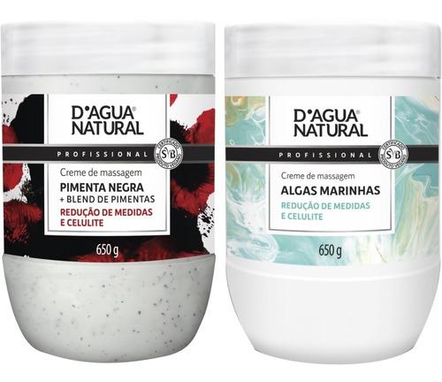 Kit Redutor Medidas E Celulite Pimenta Negra +algas Marinhas