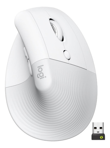 Logitech Lift Vertical Mouse Ergonomico Inalámbrico Blanco