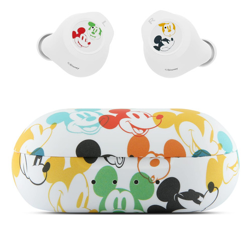 Disney Mickey Mouse - Auriculares Bluetooth Con Funda De Ca.