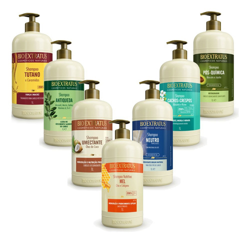 Shampoo 1 Litro Bio Extratus Tratamento Diário Escolha O Seu