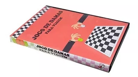 Jogo Tabuleiro Damas Para Viagem Dama De Botão