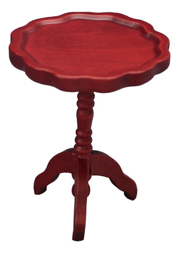 1:12 Simulación De Mesa De Casa De Muñecas Para Rojo