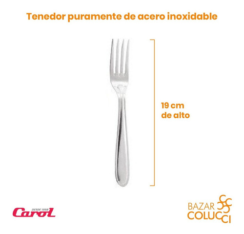 X12 Tenedor Mesa Línea 150, Carol - Bazar Colucci