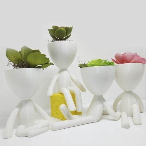 Kit de impresora 3D Stl File con 4 jarrones Robert Plant