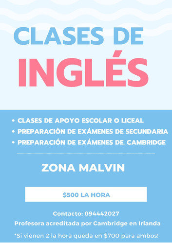 Clases De Ingles Particulares  Zona Malvín 