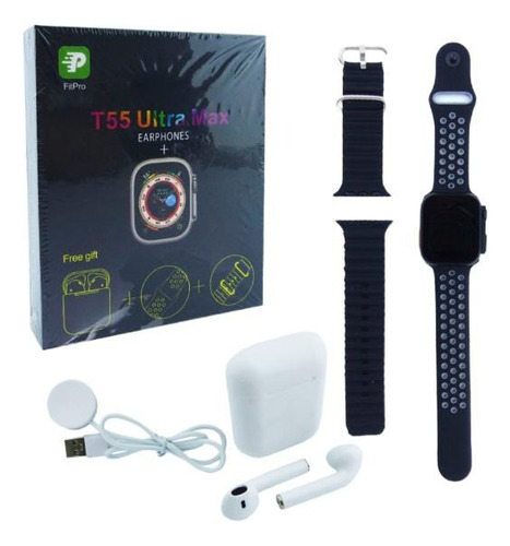 Reloj Smartwatch Kit Modelo T55 Ultra Max Con 2 Correas
