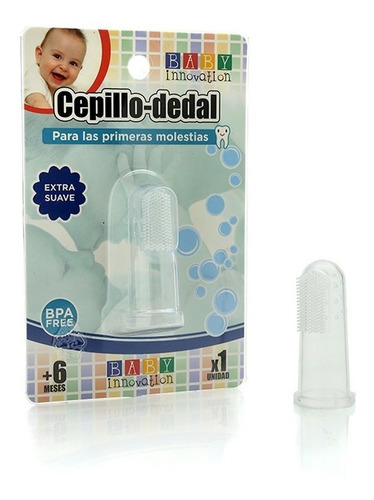 Imagen 2 de 7 de Cepillo Dedal De Silicona Baby Innovation