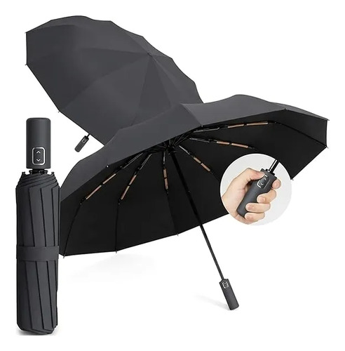 Guarda Chuva Automático Reforçado Vento Proteção Solar