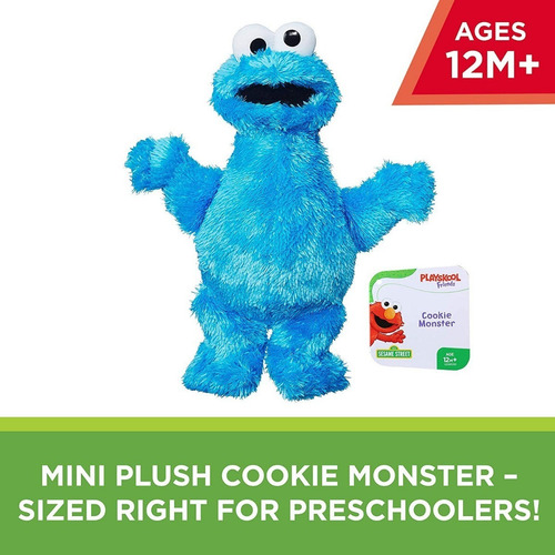Peluche Cookie Monster Come Galletas Plaza Sesamo Mini Plush