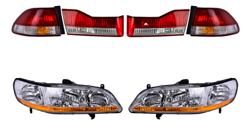 Faros + Calaveras Depo Honda Accord Del 2001 Al 2002