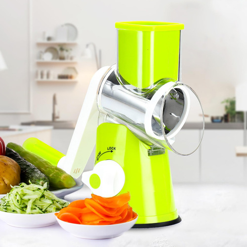 Rallador De Queso Verde Fácil De Usar Y Ergonómico 23 Cm