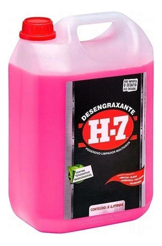 Desengraxante H-7 - 5 Litros - Limpeza Pesada - H7 Original