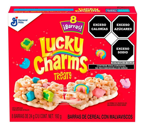Barras De Cereal Lucky Charms Malvavisco 192g