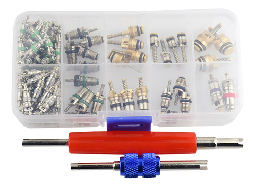 Surtido De 102 Paquetes A / C Valve Core & Tool R134 Valves