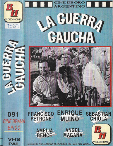 La Guerra Gaucha Vhs Lucas Demare Enrique Muiño