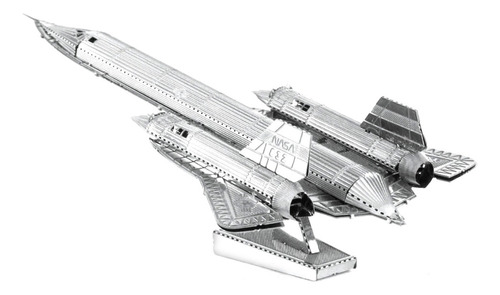 3d Metal - Mini Puzzle Armable Diseño Sr71 - Blackbird