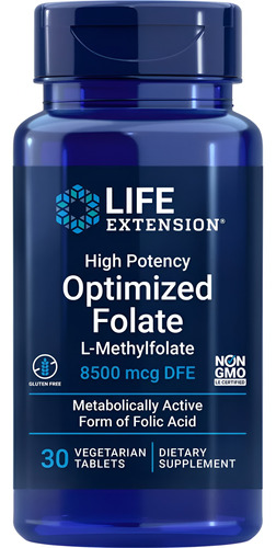 High Potency Optimized Folate L-methylfolate 8500mcg 30uni