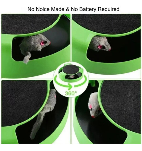 Imagen 6 de 8 de Juguete Gato Atrapa Ratón Juego Interactivo Para Mascota
