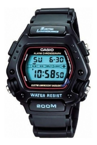 Reloj Casio Caballero Dw290 Alarma Luz Temporizador Cronometro Sumergible