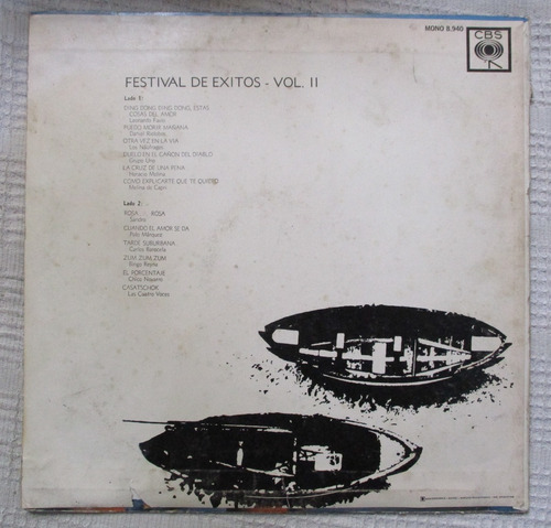 Imagen 2 de 7 de Leonardo Favio, Los Náufragos - Festival De Éxitos Vol. Ii