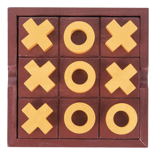 Wood Tic Tac Toe Family Game Juego De Mesa Para Adolescentes