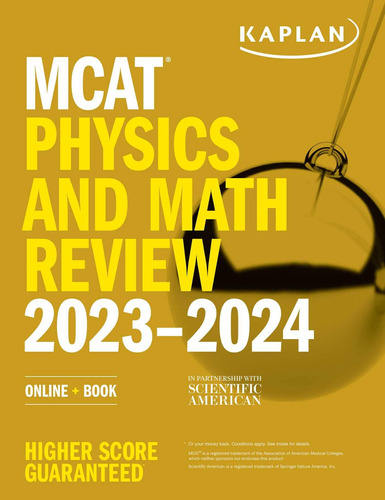 Libro: Mcat Physics And Math Review 2023-2024: Online + Book