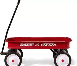 Radio Flyer, Clasico Wagon Vagon Rojo Grande 68 Kg Jardin