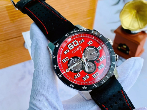 Imagen 6 de 7 de Citizen Primo Chronograph Red Dial Ca4430-01x ... Dcmstore F