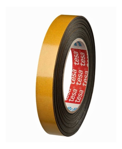 Cinta Doble Faz Espuma Exterior Molduras 19mm X 10m -premium Color Negro Liso