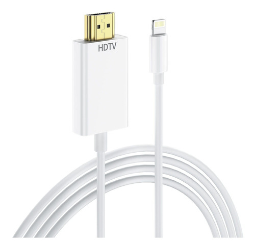 Mixfly Adaptador Lightning Hdmi Para iPhone Tv iPad Conector