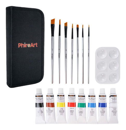 Phireart Set Pintura Acuarela 16 Pieza Incluye 7 Pincel 8 1