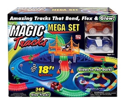 Pista Magic Tracks Grande 5.5 Metros 2 Carritos, Puente