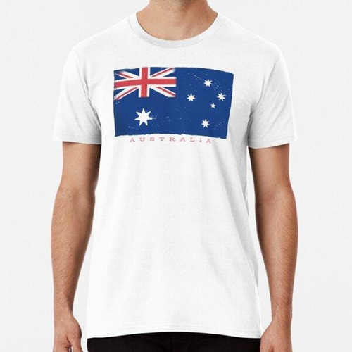 Remera Bandera Australiana Algodon Premium