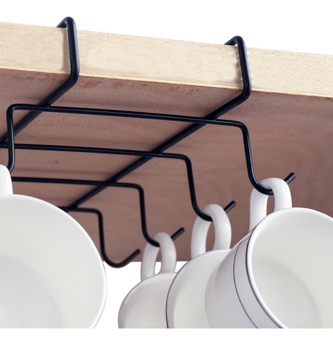 Suporte Cozinha Porta Talher Caneca Xicara 10 Gancho Armario
