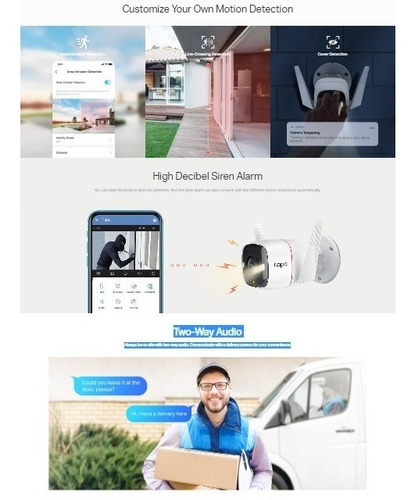 Camara De Seguridad Ip De Exterior Tp Link Tapo C320ws Wifi Con Alarma Resolucion 2k Control De Voz 128gb Almacenamiento
