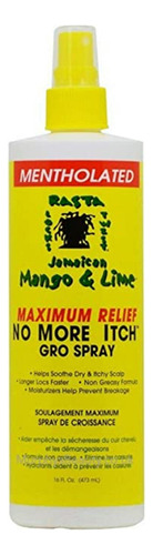 Jamaican Mango No More Itch Gro Spray, M&aacute;ximo, 16 Oz.