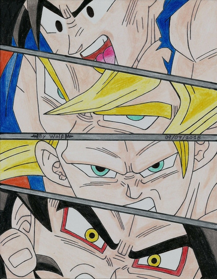 Cuadro Goku Dibujo Dragon Ball | MercadoLibre 📦