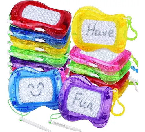 12 Mini Pizarron Magico Tablero Dibujo Magnético Para Niños