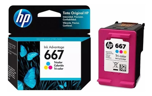 Cartucho Original Hp 667 Color 2375 2775 2776 2375