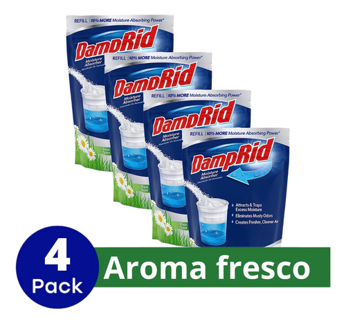 Absorbente De Humedad Damprid® 4 Pack (1.24 Kg C/u)