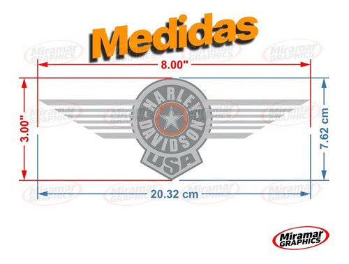 Calca Calcomania Sticker Harley Davidson Fat Boy Mod 3