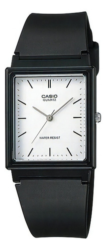 Reloj Unisex Casio Mq-27-7e Original Color de la correa Negro Color del fondo Blanco